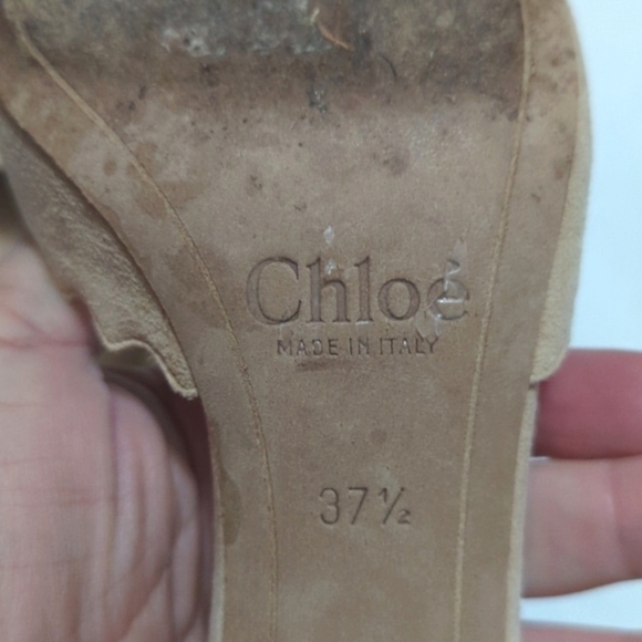 Chloe Pink Scalloped Heels - Picture 8 of 13